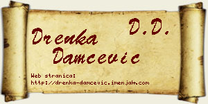 Drenka Damčević vizit kartica